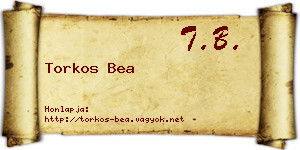 Torkos Bea névjegykártya